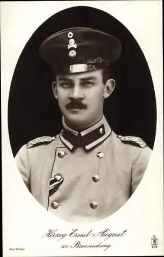 Ak Herzog Ernst August zu Braunschweig, Portrait, Uniform