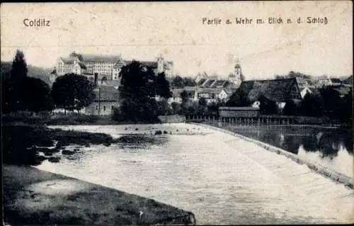 Ak Colditz in Sachsen, Wehr, Schloss