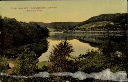 Ak Polczyn Zdrój Bad Polzin Pommern, Pommersche Schweiz, Fünfsee