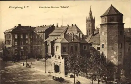 Ak Kaliningrad Königsberg Ostpreußen, Königliches Schloss, Ostseite