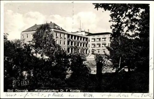 Ak Obernigk Oborniki Śląskie Schlesien, Waldsanatorium Dr. F. Kontny