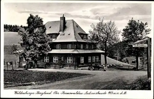 Ak Rybnica Leśna Ober-Reimswaldau Schlesien, Andreasbaude