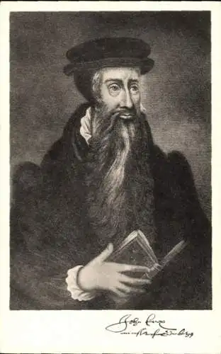 Künstler Ak John Knox, Theologe, Portrait