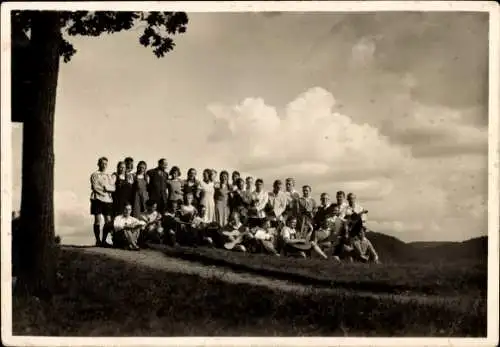 Ak Weimar, Ekkehard-Spiele 1933, Gruppenbild