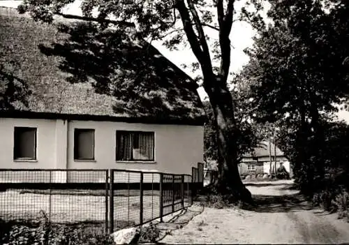 Ak Groß Zicker Gager auf der Insel Rügen, Straßenpartie im Dorf