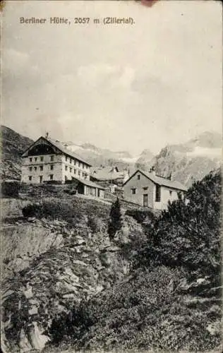 Ak Ginzling Mayrhofen Tirol, Berliner Hütte