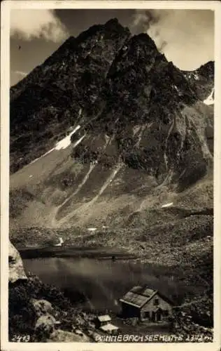 Ak Tirol Österreich, Winnebachseehütte, Bergspitze