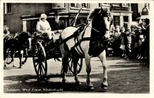 Ak Schagen Nordholland Niederlande, Westfriesisches Kostüm