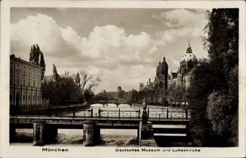 Ak München, Deutsches Museum, Lukaskirche