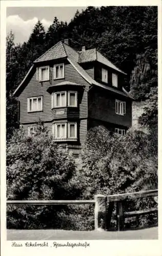 Ak Zorge Walkenried im Harz, Haus Eckelbrecht, Braunlagerstraße