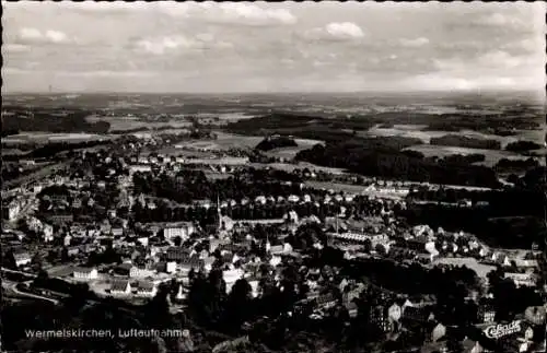 Ak  Wermelskirchen im Bergischen Land, Luftaufnahme, Panorama