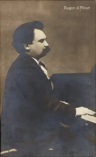 Ak Komponist und Pianist Eugen d’Albert, Portrait