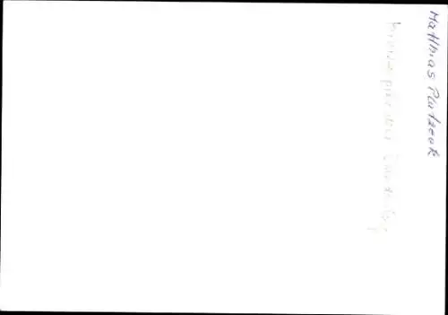 Ak Politiker Matthias Platzeck, Ministerpräsident von Brandenburg, Portrait, Autogramm