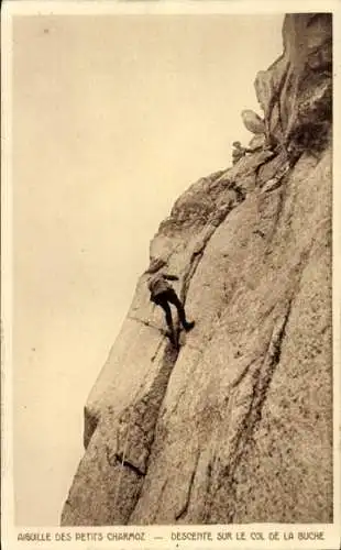 Ak Aiguille des Petits Charmoz, Descente sur le Col de la Ruche