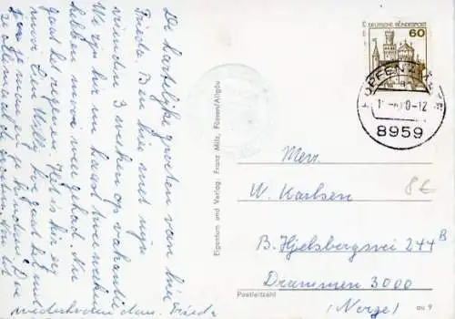 Material Ak Schwangau im Ostallgäu, Tegelberg, Edelweiß, Seilbahn, Gasthaus