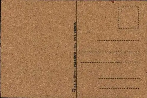 Leder Ak Monreale, Jesus-Porträt