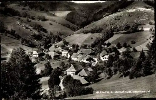 Ak Happach Häg Ehrsberg im Schwarzwald Baden, Gesamtansicht, Gasthaus zum Engel