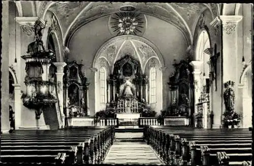 Ak Todtmoos im Schwarzwald, Wallfahrtskirche, Innenansicht