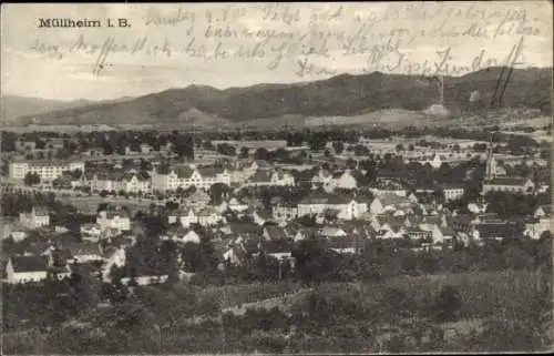 Ak Müllheim in Baden Markgräflerland, Panorama