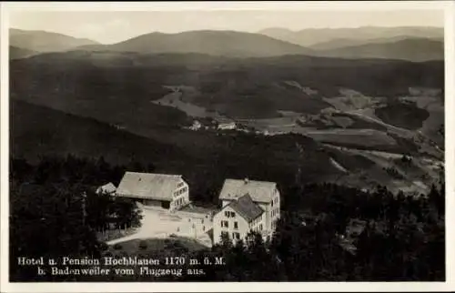 Ak Badenweiler im Schwarzwald, Hotel Pension Hochblauen, Panorama