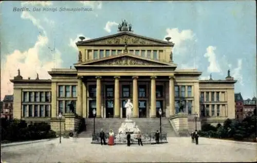 Ak Berlin, Königliches Schauspielhaus, Denkmal