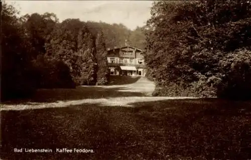 Ak Bad Liebenstein im Thüringer Wald, Kaffee Feodora