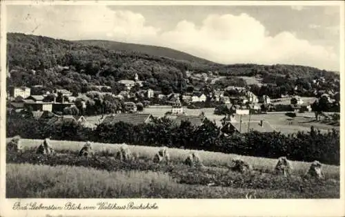 Ak Bad Liebenstein im Thüringer Wald, Blick vom Waldhaus Reichshöhe