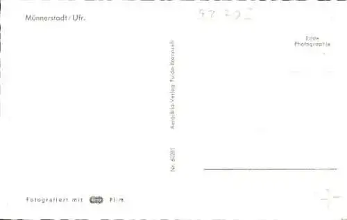 Ak Münnerstadt in Unterfranken Bayern, Gesamtansicht