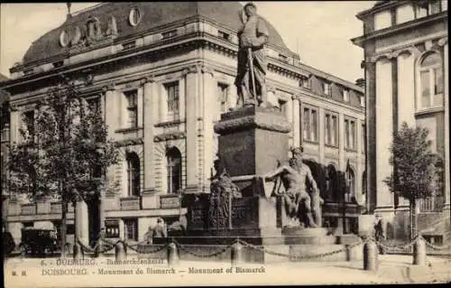 Ak Duisburg,  Bismarckdenkmal