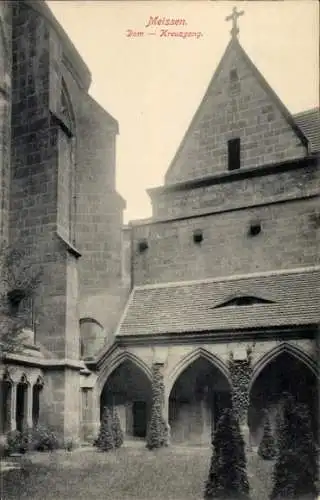 Ak Meißen an der Elbe, Dom, Kreuzgang