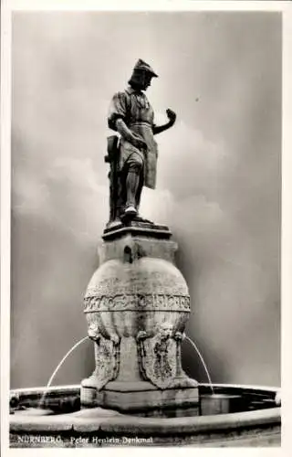 Ak Nürnberg in Mittelfranken, Peter Heinlein-Denkmal