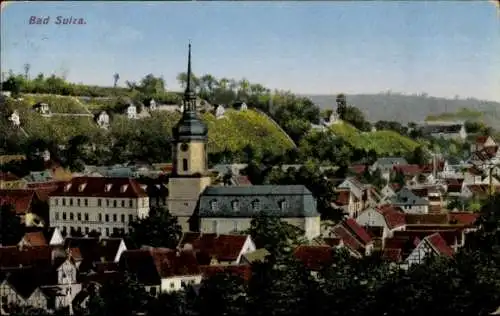 Ak Bad Sulza in Thüringen, Totalansicht, Kirche