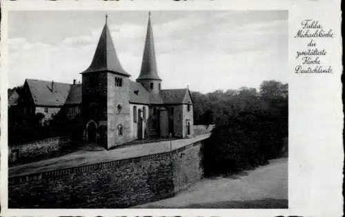 Ak Fulda in Hessen, Michaelskirche, zweitälteste Kirche Deutschlands