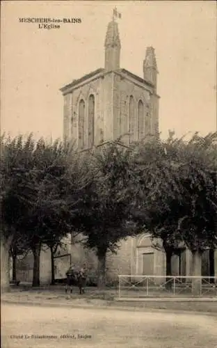 Ak Meschers les Bains Charente Maritime, Kirche