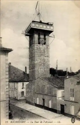 Ak Rochefort sur Mer Charente Maritime, Arsenalturm