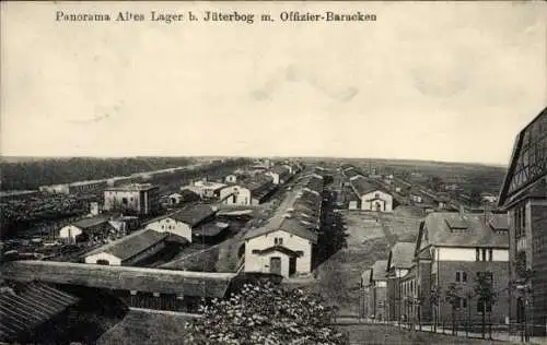 Ak Jüterbog in Brandenburg, altes Lager, Offizier-Baracken