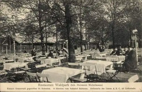 Ak Berlin Wilmersdorf Grunewald, Restaurant Waldpark