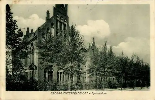 Ak Berlin Steglitz Groß Lichterfelde Ost, Gymnasium