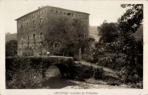 Ak Azkoitia Gipuzkoa Baskenland, Burg Echesaga