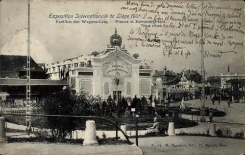 Ak Liège Lüttich Wallonien, Internationale Ausstellung 1905, Pavillon des Wagons-Lits