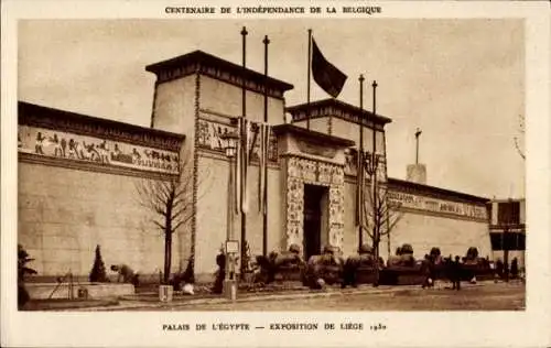 Ak Liège Lüttich Wallonien, Ausstellung 1930, Palast von Ägypten