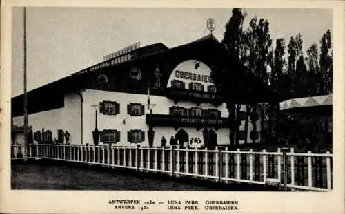 Ak Antwerpen Flandern, Weltausstellung 1930, Luna Park, Oberbayern