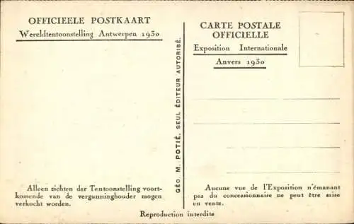 Ak Antwerpen Flandern, Weltausstellung 1930, Der Triumphbogen