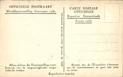 Ak Anvers Antwerpen, Wereldtentoonstelling, Exposition, Weltausstellung 1930, Nederlandsch Paviljoen