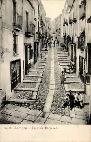 Ak Zamora Kastilien und León, Calle de Barrabás