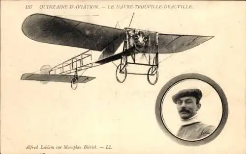 Ak Aviation, Alfred Leblanc sur Monoplan Blériot, Flugpionier