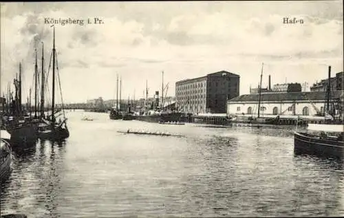 Ak Kaliningrad Königsberg Ostpreußen, Hafen