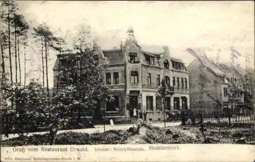 Ak Hochlarmark Recklinghausen im Ruhrgebiet, Restaurant Urwald