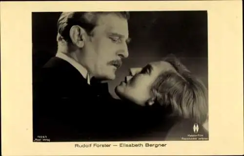 Ak Schauspieler Rudolf Forster, Schauspielerin Elisabeth Bergner, Filmszene