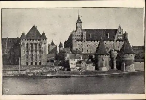 Ak Malbork Marienburg Westpreußen, Die Marienburg, Zamek